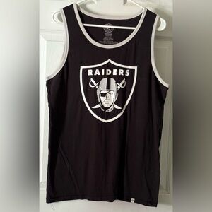 47 Brand NFL Raiders Men’s Black Sleeveless Shirt size Medium